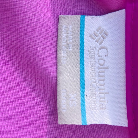Columbia Windbreaker Jacket X SMALL Purple & Blue - Picture 6 of 9